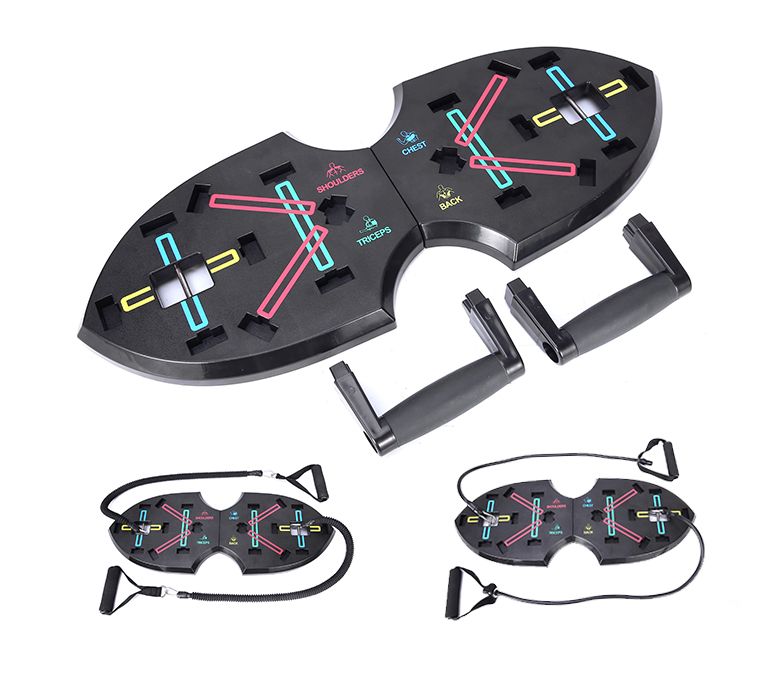 Aggiornato15 in 1 barra push up con bande di resistenza