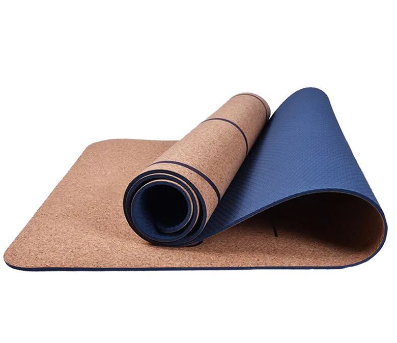 Tappetini yoga di sughero+tpe con logo personalizzato