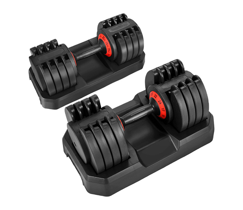 Dumbbell regolabile con sistema di quadrante