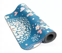 Tappetino da yoga in pelle scamosciata