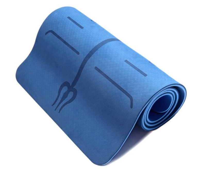 Tappetino yoga laser a doppio colore ecologico