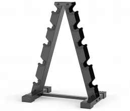 Un rack a forma di manubri