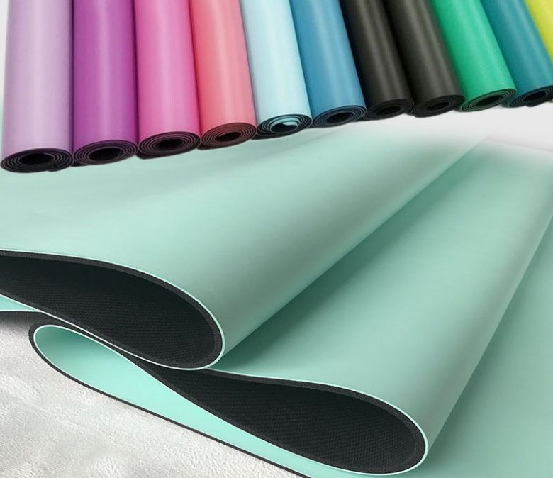 Tappetino da yoga in gomma PU ad alta densità con presa superiore per lo yoga caldo