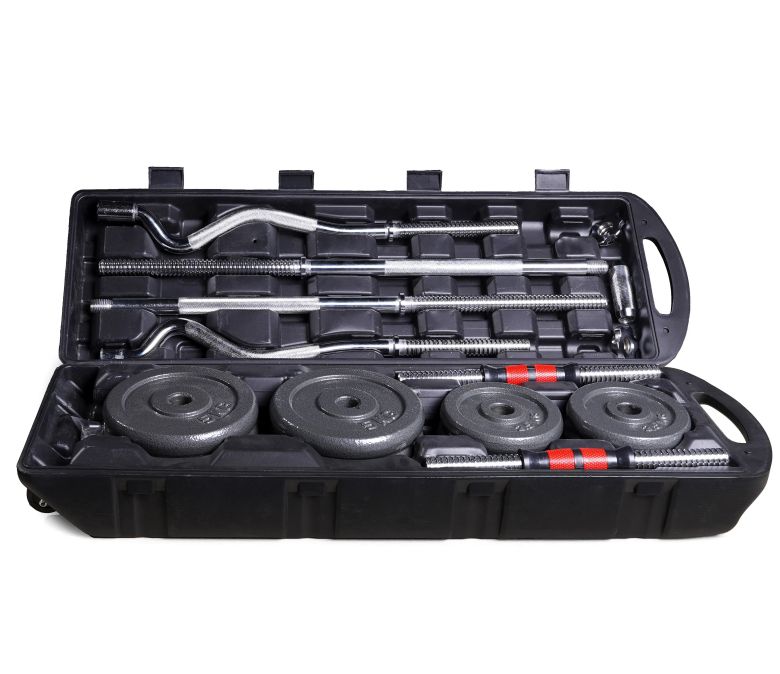 50 kg da 55 kg di pesi per bilanciere di manubri