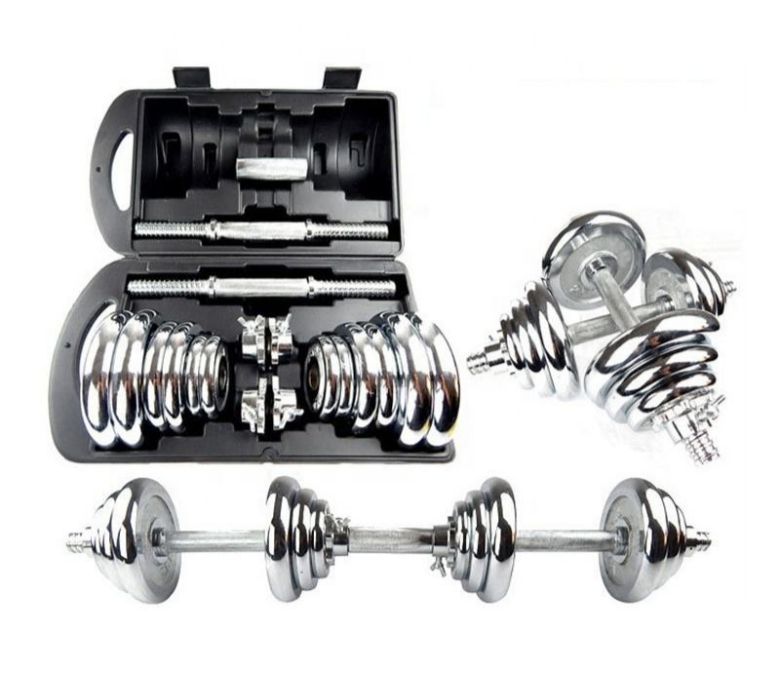 15 20 30 30 kg di elettroplate-dumbbell con scatola