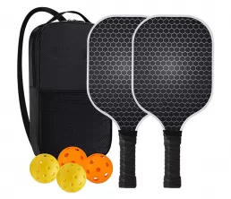 Set di racchette per pickleball in fibra di carbonio