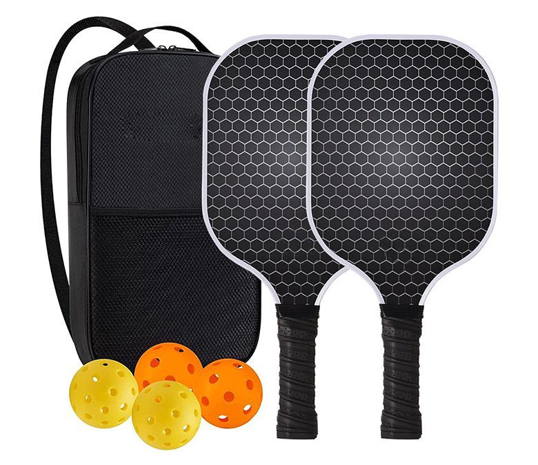 Set di racchette da pickleball in fibra di carbonio