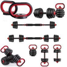 Versatilità - Set di manubri da bilanciere all'ingrosso 2 in 1 bilanciere. Il set da 2 in 1 in bilanciere da 2 su 1 è un equipaggiamento di addestramento innovativo che combina le funzioni di un bilanciere e un manubrio in un set di bilancieri di Dumbbell versatile. Può essere utilizzato per passare da un bilanciere e manubri mediante operazioni di montaggio e smontaggio.