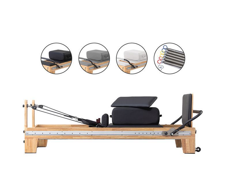 Oak Full Track Pilates Reformer