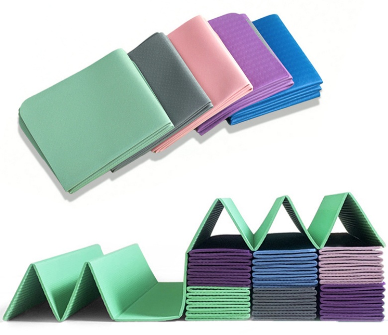 Tappetino yoga tpe sottile pieghevole all'ingrosso per viaggi