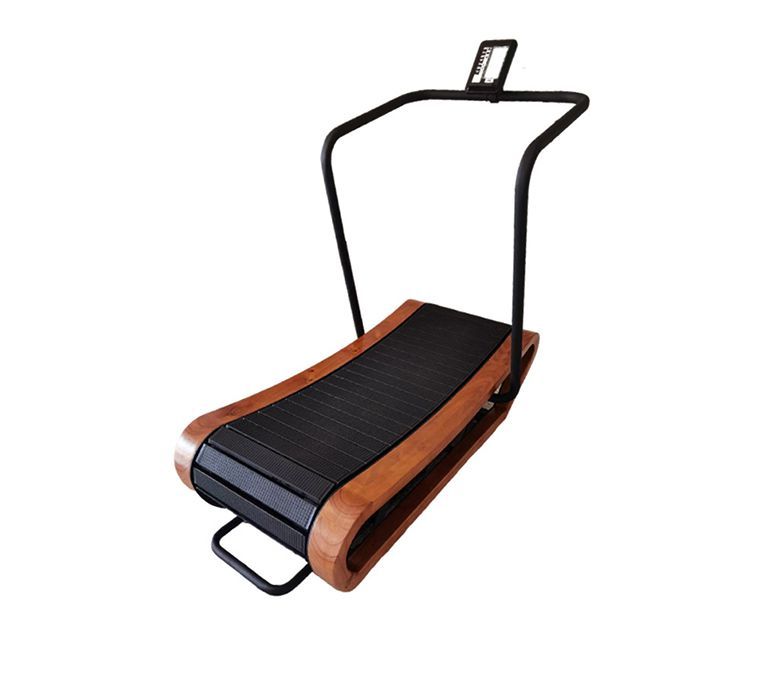 Tapis roulant di curva di legno non elettrico