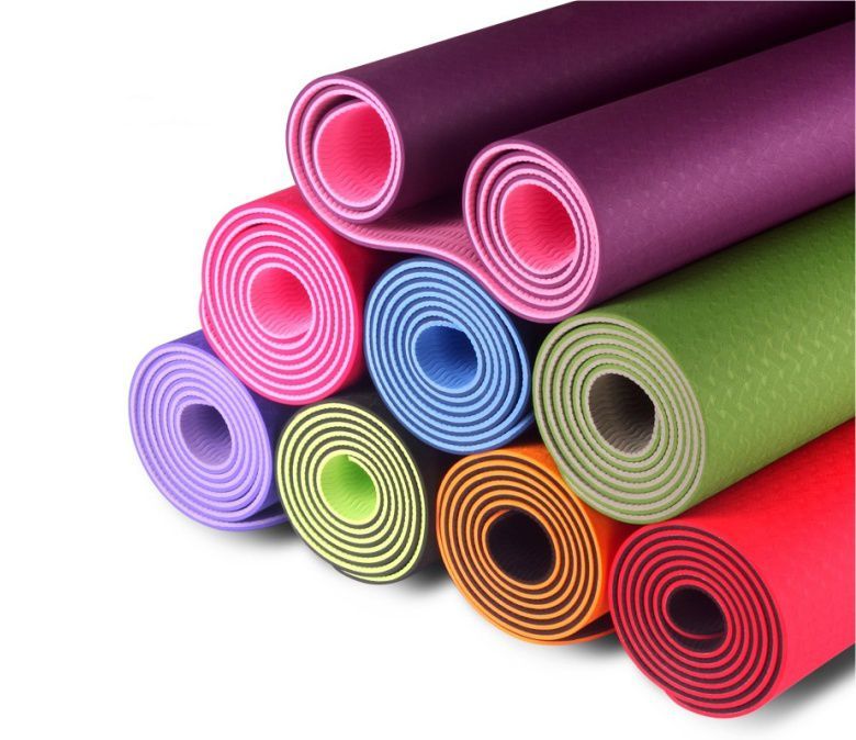 Tappetino yoga tpe a doppio strato 6mm