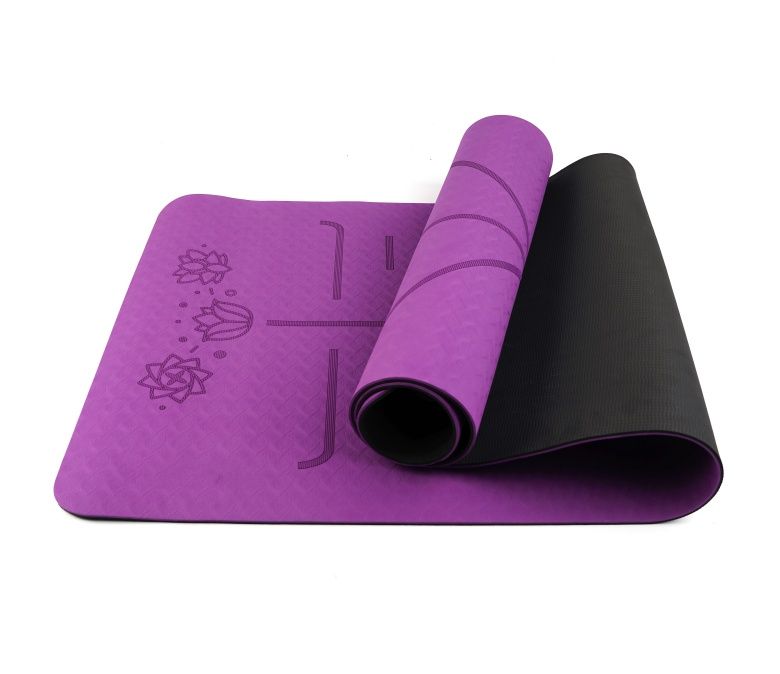 Tappetino yoga tpe a doppio strato 6mm