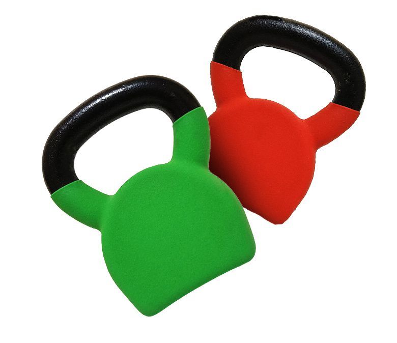 Kettlebell con rivestimento a singolo vinile contornato