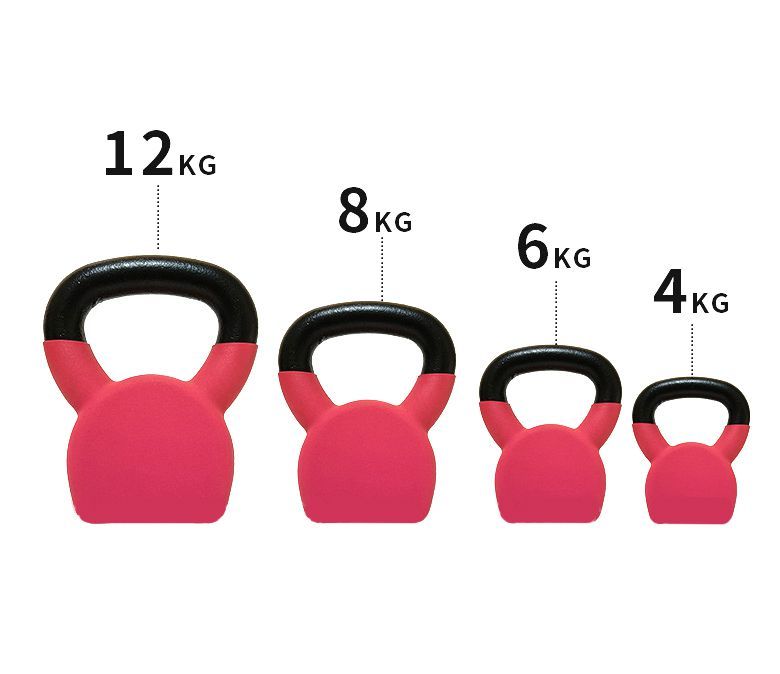 Kettlebell con rivestimento a singolo vinile contornato