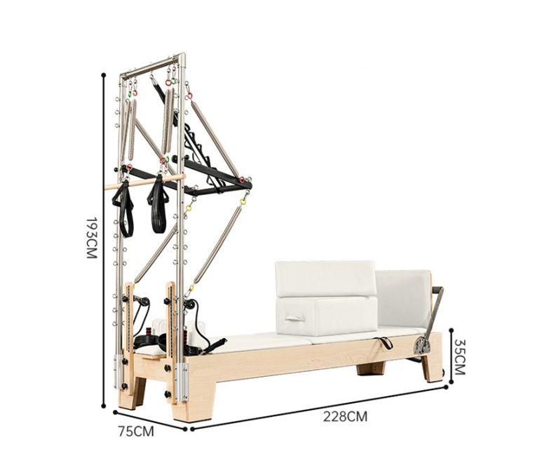Studio Pilates Maple Reformer con mezzo trapezio