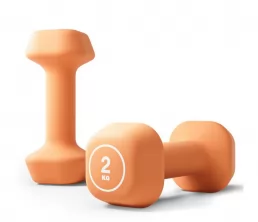 Dumbbell trapezoidale immerso in plastica