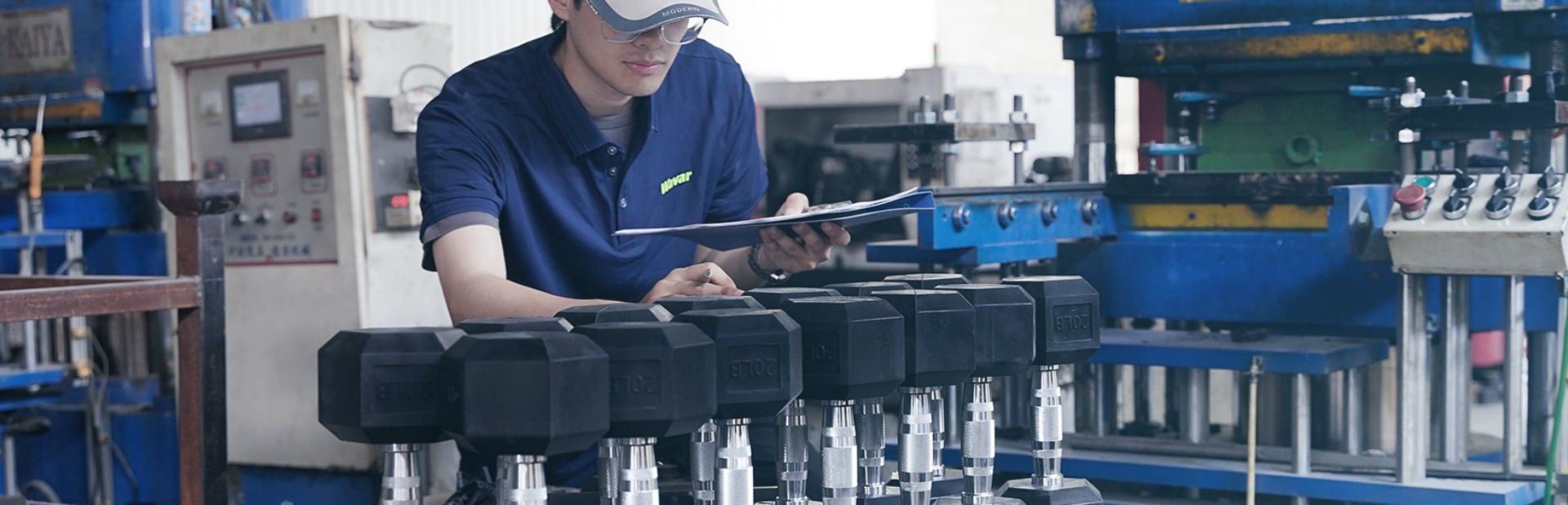 Dumbbell rivestito in gomma