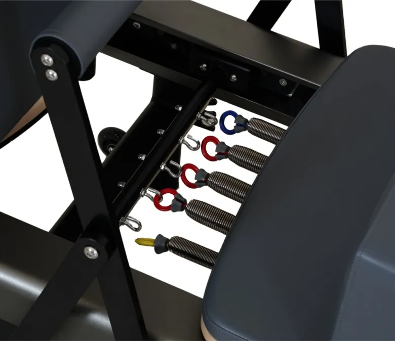 Letto riformatore di pilates di alluminio anodizzato grigio grigio armata