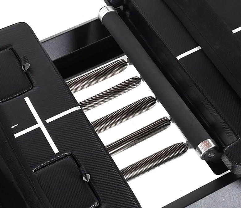 Attrezzatura per riformatore di grandi pilates blu vaso