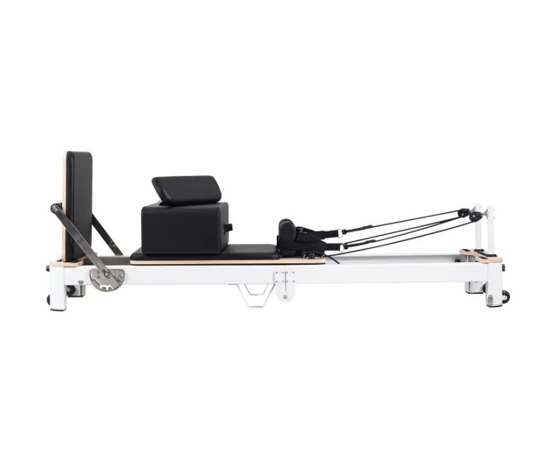 Reformer Pieghevole Per Pilates In Alluminio Bianco In Vendita