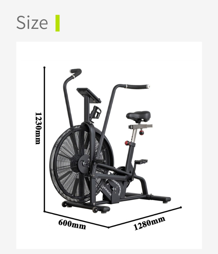 Bici di resistenza al vento aerobica per il fitness aerobico