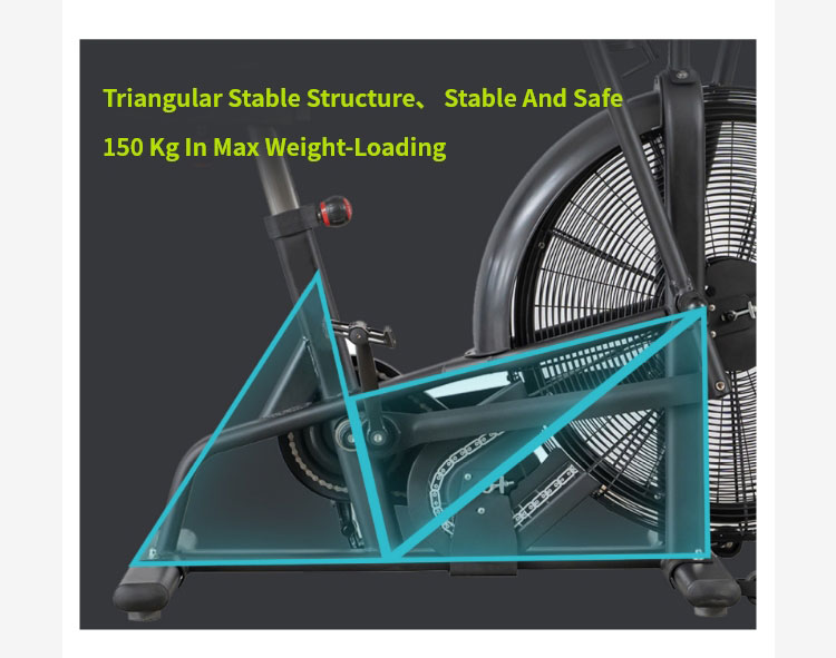 Bici di resistenza al vento aerobica per il fitness aerobico