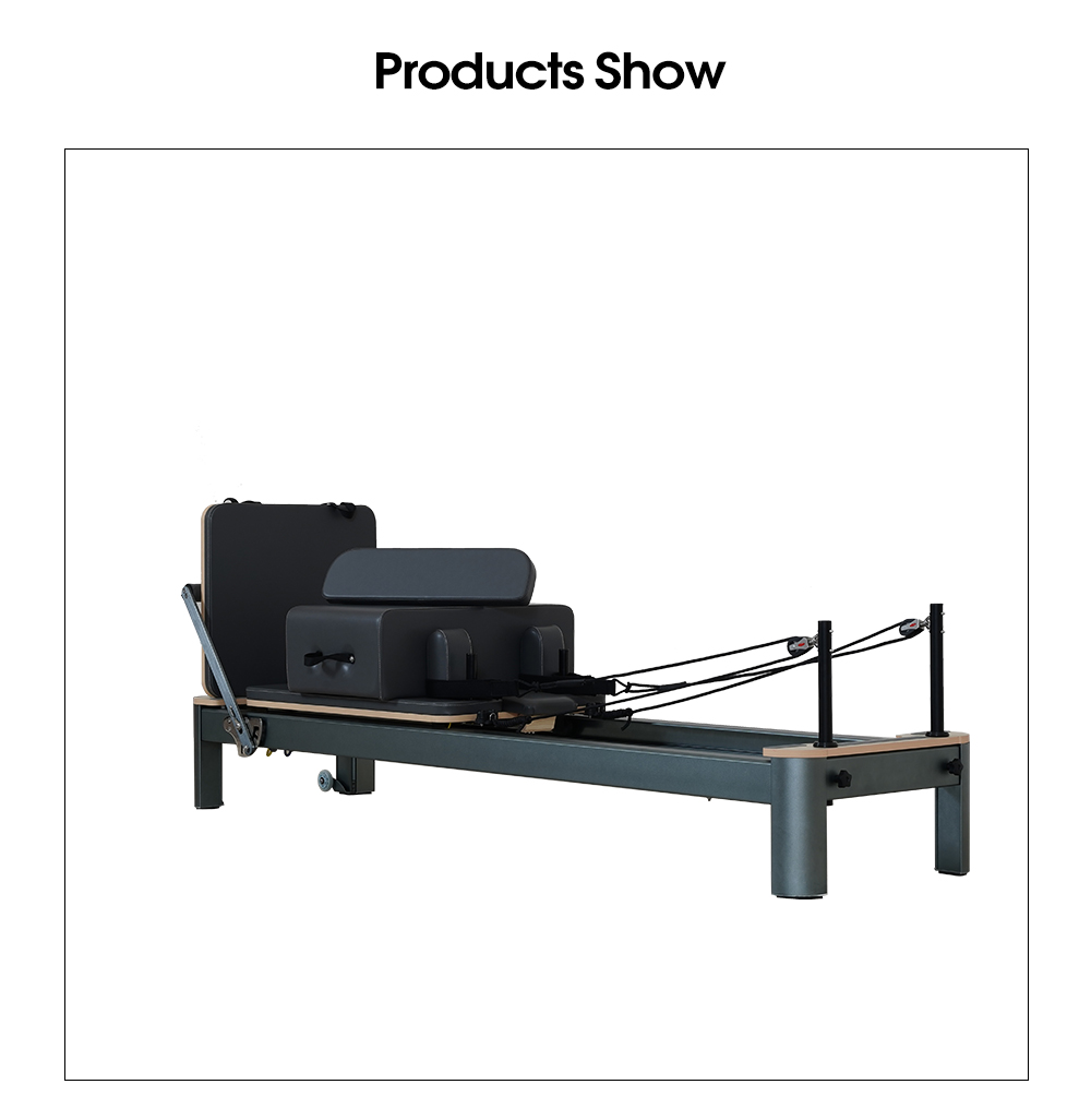 Anodized Gunmetal Grey Pilates Reformer 4.0