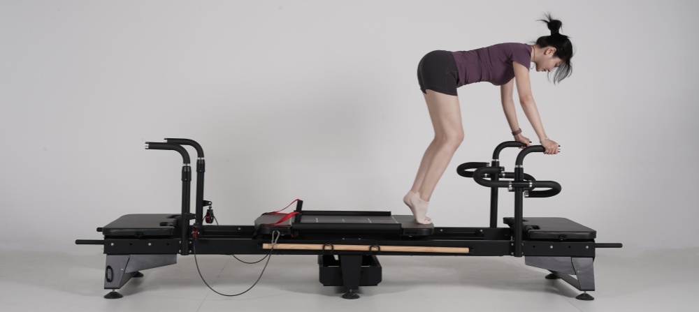 Pilates Reformer Machine con maniglie rotanti Pilates Reformer Machine con maniglie rotanti